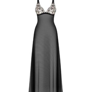 Vila Blanes Long Nightdress - Black