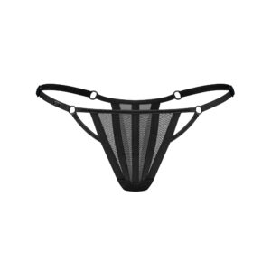 Aurorium black thong