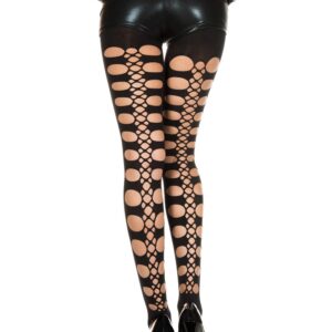 Sexy black leggings with holes - MH50443BLK