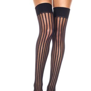 Sexy stockings with vertical lines - MH4231BLK