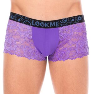 Purple lace boxer in delicate lace - LM2006-67PUR