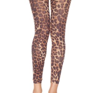 Thin leopard print voile leggings - MH35804LEO
