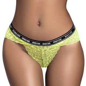 Neon green lace thong SUNDAY - MAL120HGR