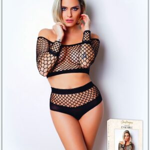 2-piece set large mesh fishnet - The Number 1 - Set Collection - CM96001