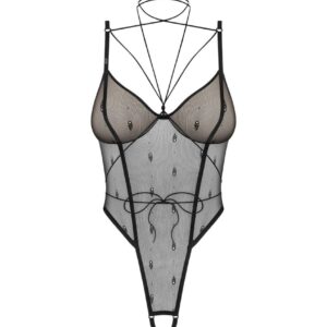 Anniverse special open body and harness - Black