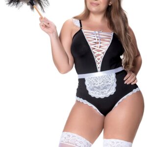Sexy maid costume, plus size - MAL6414XCOS