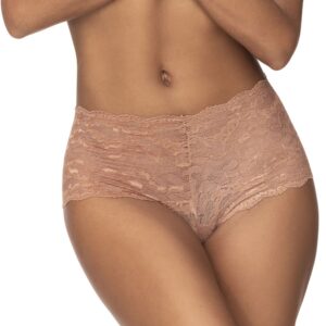 Taupe lace shorty - MAL90TAUP