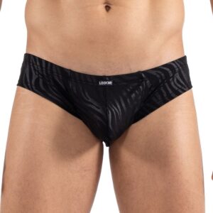black & gold Zebra minipant - LM2403-68BLK