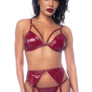 3-piece burgundy vinyl set - MAL2762GLWN