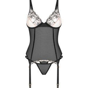 Vila blanes corset et string - Noirs