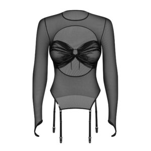 Aurorium blouse à manches longues noires