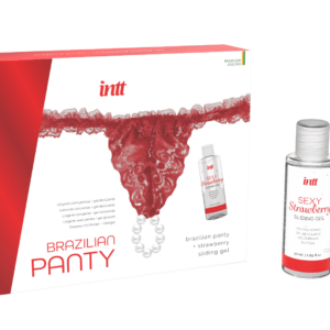 Red brazilian panty - String et lubrifiant